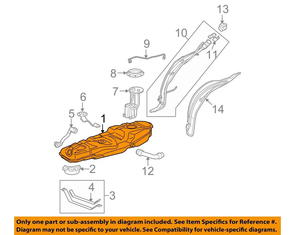 Used Fuel Tank fits: 2010 Toyota Rav4 Grade A Foto 3 de 4