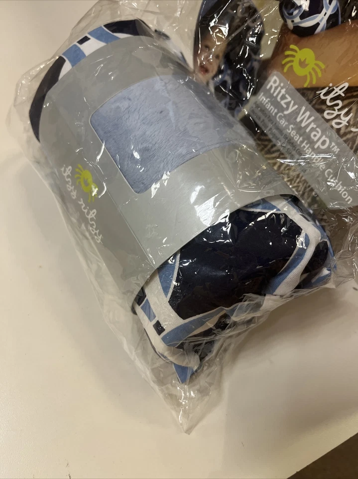 Cojín Itzy Ritzy Wrap Asiento de Coche Infantil Manija Círculo Social Azul Foto 3 de 4