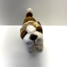 Collector Choice VTG Realistic Puppy Dog Plush Stuffed Animal Collar Hard Eyes