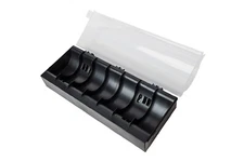 7 Day Date Label Dispenser for Large 50mm Labels - Heavy Duty Plastic | 7 Rolls