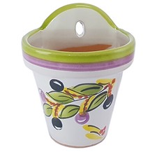 Spanish Terracotta Wall Planter 17 cm X 14 cm Spanish Handmade Ceramic Pottery