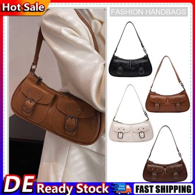 Damenmode Umhängetasche Doppeltaschen PU-Leder Kleine Handtasche Schicke Hobo-Ta
