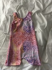 Kids Girls Gymnastics Leotards Printed Sparkle Dance Ice Skating Dancewear 100