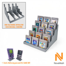 Spielehalter passend für Gameboy Spiele Aufsteller Display Ständer GBA GBC GBP