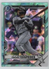 2021 Bowman Chrome Draft Sapphire Edition Aqua 7/20 Yoelqui Cespedes 0u46