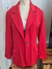 Evan Picone Vintage 80s Wool One Button Blazer Sz 12