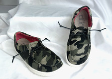 Hey Dude Girls Youth Wally Slip On Shoes Camo Size Y4-L5