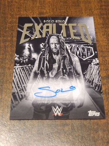 2025 Topps Exalted WWE Solo Sikoa Autograph BWS-SSK SmackDown Auto