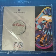 The Rolling Stones 2022 UK £5 Brilliant Uncirculated Colour Coin