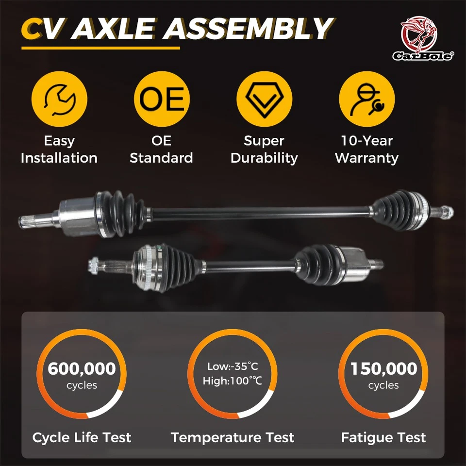 Paquete de 2 conjuntos de eje delantero CV para Honda Civic 1992-2000 Foto 3 de 4