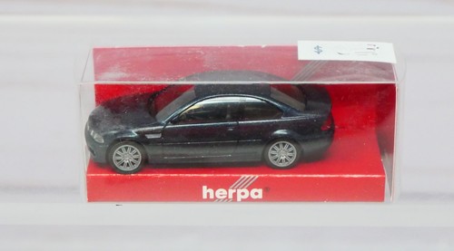 Herpa 032988, BMW M3 cupé, azul metálico, escala 1/87 HO | Zustand: New