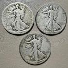 1919, 1920-S, & 1923-S - Three Semi-Key Walking Liberty Half Dollars. 90% Silver