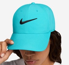 NEW Unisex S/M Nike Club Cap Hat Embroidered Swoosh Adjustable Turquoise Golf