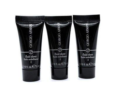 3x Giorgio Armani Fluid Sheer Fluide Embellisseur Shade #2 STELLAR 5ml each NWOB