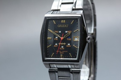 [Near MINT] Orient Three Star PMAA-D0 Black Dial Day/Date Automatic Men's Watch