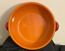 Vintage De Silva Italy Terracotta Casserole Dish Red Clay Rustic Kitchen 10 Inch