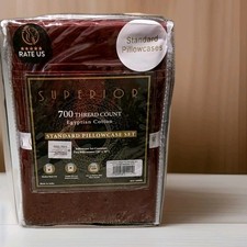Superior 700 Thread Count Egyptian Cotton Standard Pillowcase Set 20X30