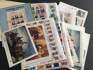 US STAMPS Awesome Lot of (38) Various High Denomination Souvenir Sheet 1st Day