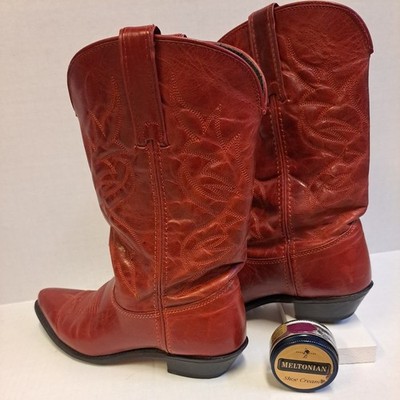 Women's Wrangler Genuine Red Leather  Western Boots 