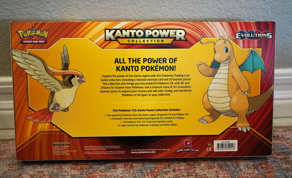 Pokémon TCG XY Evolutions Kanto Power Collection Box Dragonite EX