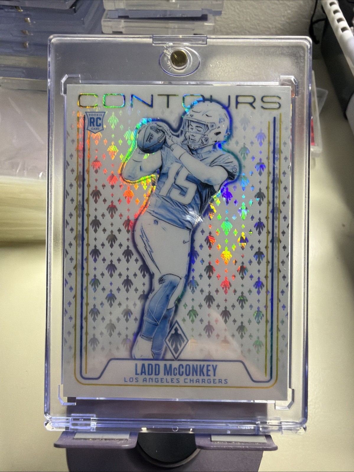 2024 Panini Phoenix - Contours Ladd McConkey #CON-LMY Hyper (RC)