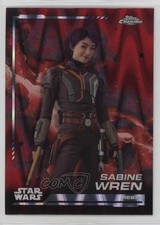2024 Topps Chrome Star Wars Rebel Blaster Red RayWave Refractor Sabine Wren 02l5