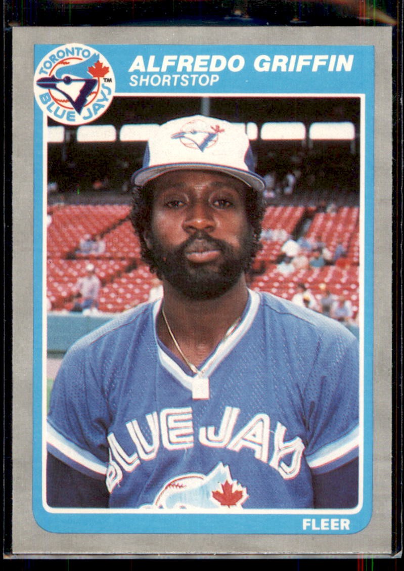 1985 Fleer Alfredo Griffin #106 Toronto Blue Jays