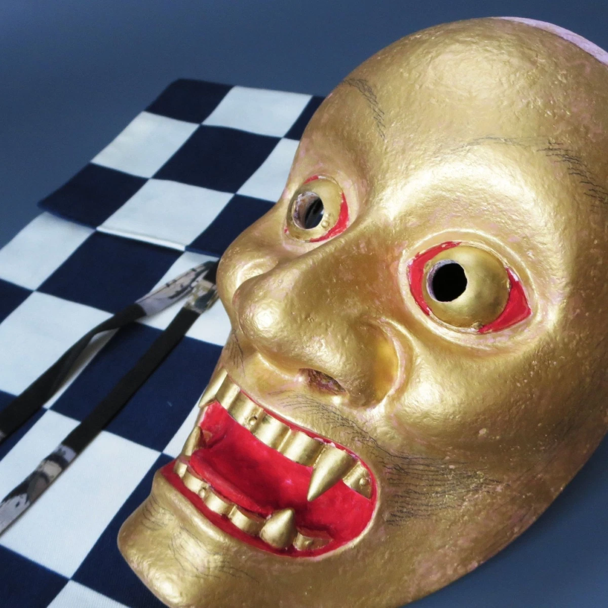 Gold Antique Japanese Masks for sale | eBay