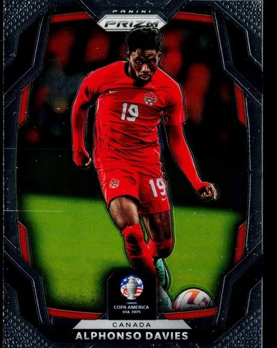 2024 Panini Prizm CONMEBOL Copa America #167 Alphonso Davies Black #/1