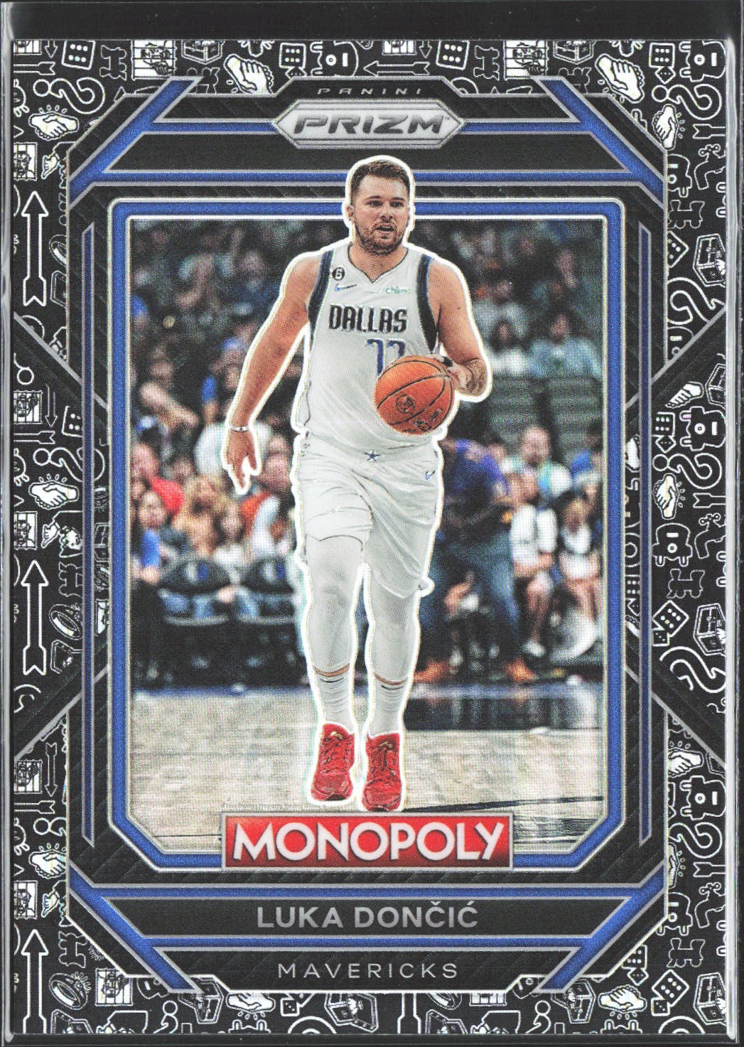 2022-23 Panini Prizm Monopoly #19 Luka Doncic Monopoly Black Classic Icons