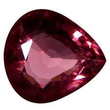 1.02 ct AAA Eye-catching Pear Shape 6 x 6 mm Pinkish Red Rhodolite Garnet