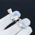 Milky Opal Gemstone Handmade 925 Sterling Silver Bohemian Pendant Jewelry Gifts
