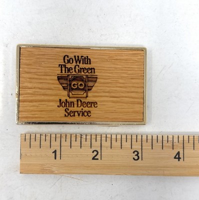 Vintage John Deere Tractors Go with The Green Service Wood Belt Buckle