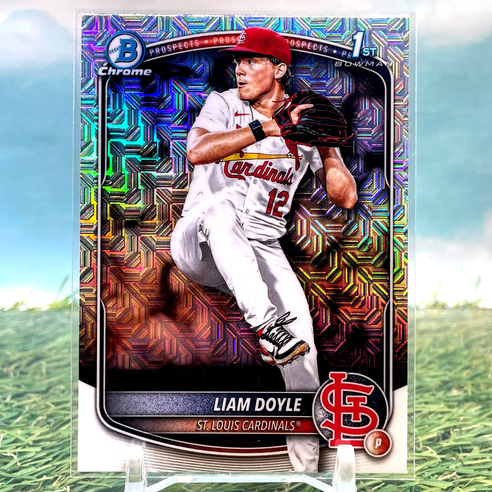 2025 Bowman Draft Chrome Liam Doyle #BDC-12 Mojo Refractor (RC) KM63