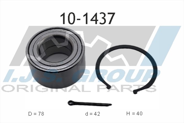 IJS Group Radlagersatz 10-1437 FüR CEE Elantra Hyundai SW FD FS JC KIA Veloster-image