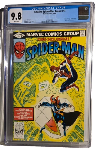 AMAZING SPIDER-MAN Annual #14  CGC 9.8   Dr Strange Dr Doom    FREE SHIPPING