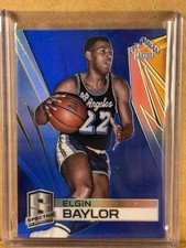 ELGIN BAYLOR 2014-15 Panini Spectra #96 Prizm Blue SP 27/49 LA Lakers HoF