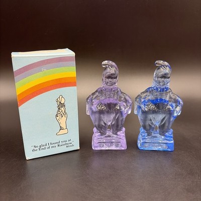 2 Mosser Glass Mindy Clowns I & FOUND From Clown Spell Out Series 1983