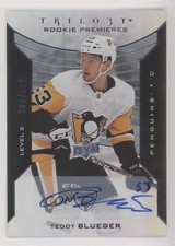 2019-20 Trilogy Rookie Premieres Level 2 Silver Foil /199 Teddy Blueger Auto 8tn