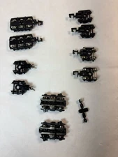 N Scale 4 PRs Wheels & Couplers Plus 1 Pr No Couplers & 1 Pair Knuckle Couplers