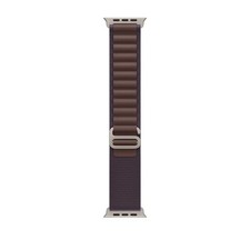 Apple Watch Band - Alpine Loop 49mm - Indigo with Rugged Titanium Finish -