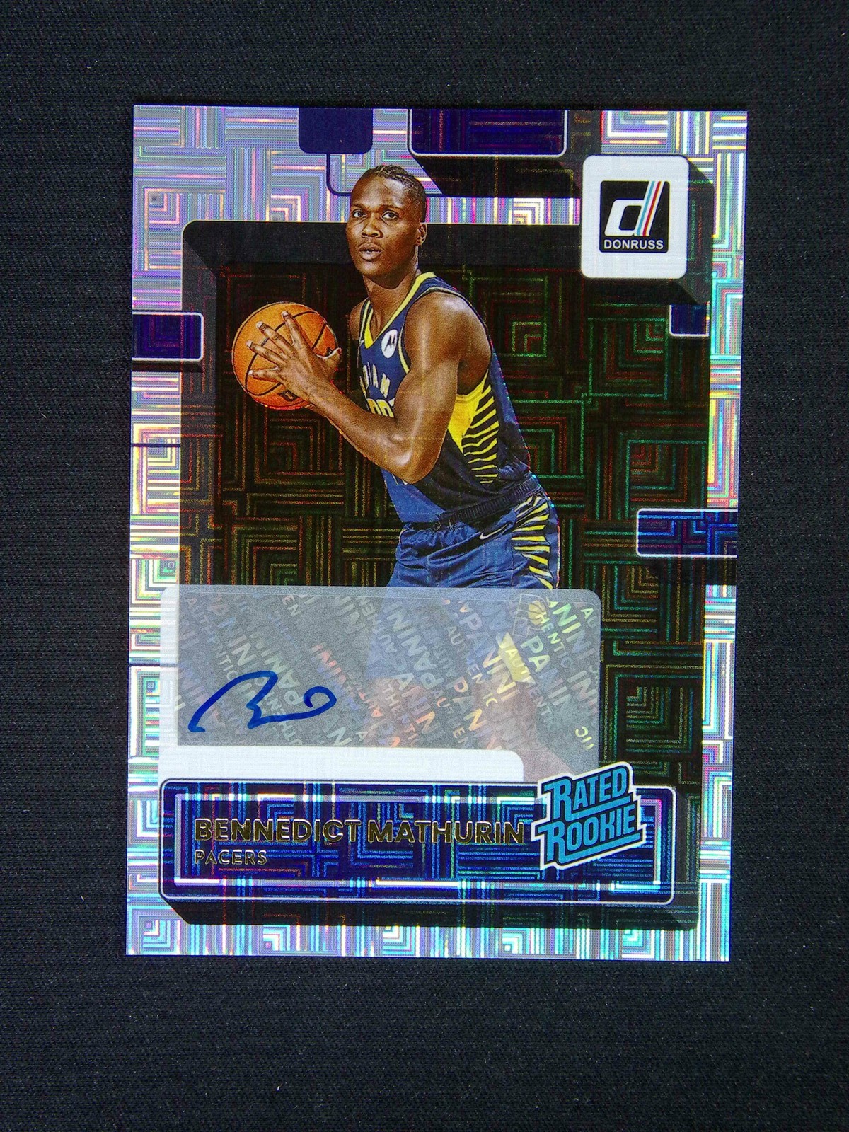 2022-23 Panini Donruss Bennedict Mathurin #206 RC Auto Mojo Rated Rookie