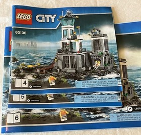 LEGO City 60130 Prison Island Set Boats Cop Hot Air Balloon 60148 Car Incomplete