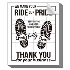 100pcs 17"x22.5" Paper Floor Mats for Cars Large Disposable Floor Mats for Ca...
