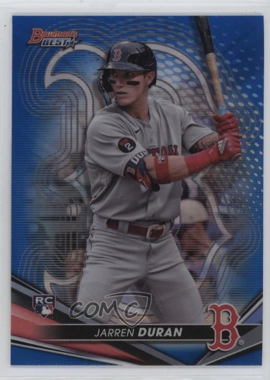2022 Bowman's Best Blue Refractor 43/150 Jarren Duran #11 Rookie RC 3h1