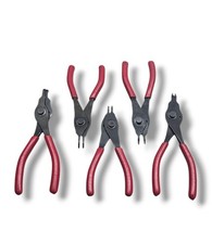 Snap On Tools Srpc105 Red Handle 5 Piece Convertible Snap Ring Retaining Pliers