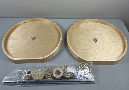 Rev-A-Shelf LD-4BW-262-20-1 Lazy Daisy gebändertes Holz doppelt 2 Ebenen - Ahorn - Bild 3 von 6