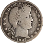 1897-O Barber Half Dollar
