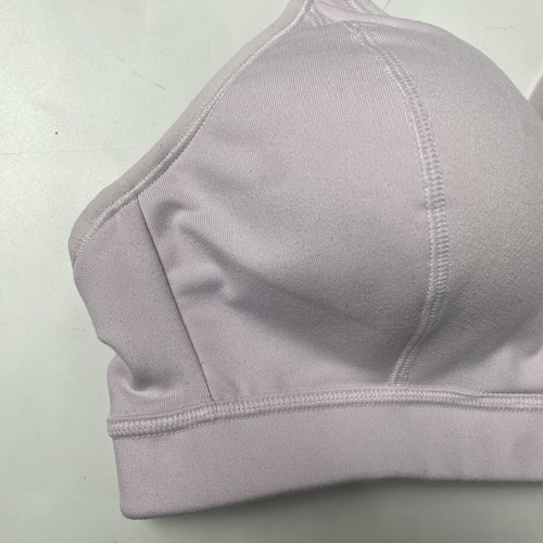 Athleta Light Pink Racerback Sports Bra Wireless Lined Full Coverage Size Medium - Picture 2 of 16