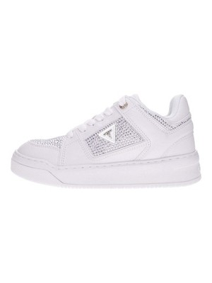 Guess Sneaker Kunstleder Damen Weiß Fltdl2lea12